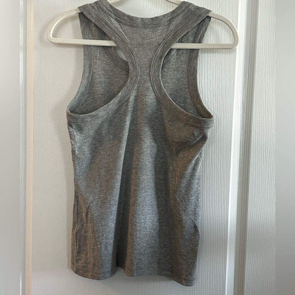 Fabletics Gray Workout Athletic Racerback Tank To… - image 4
